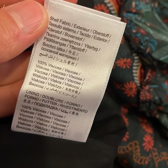 NWT FARM RIO Tiered Printed Voile Maxi Dress Women sz M Fruit Paradise MSRP $265 - Picture 15 of 15